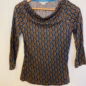 Boden cowl neck 3/4 sleeve tee